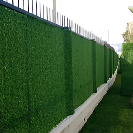 Adar Fence System Artificial Grass Fence, 48" H x 25' L GF2504-G